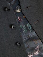 Charcoal Grey Wool Blend Motionflex Waistcoat - Image 4 of 7