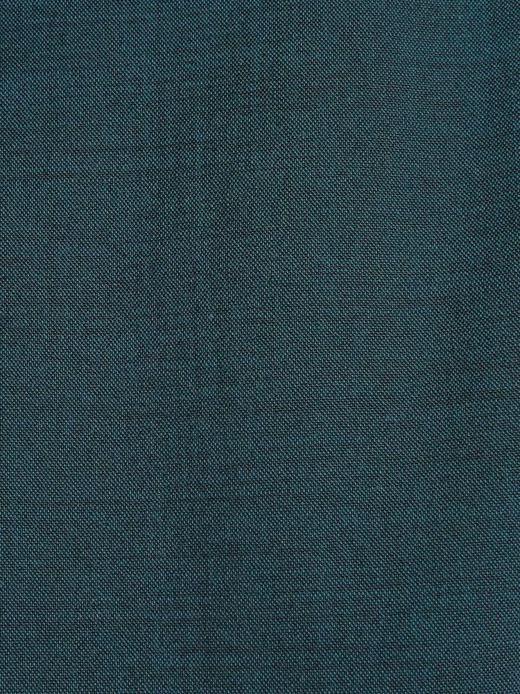 Teal Blue Skinny Fit Wool Blend Stretch Suit: Trousers - Image 3 of 3