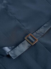 Navy Blue Wool Blend Motionflex Waistcoat - Image 3 of 4
