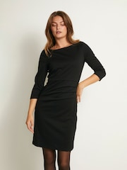 Kaffe Womens Black Kasara 3/4 Sleeve Slim Fit Dress - Image 10 of 15