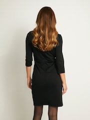 Kaffe Womens Black Kasara 3/4 Sleeve Slim Fit Dress - Image 11 of 15