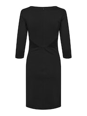 Kaffe Womens Black Kasara 3/4 Sleeve Slim Fit Dress - Image 14 of 15