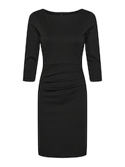 Kaffe Womens Black Kasara 3/4 Sleeve Slim Fit Dress - Image 15 of 15