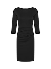 Kaffe Womens Black Kasara 3/4 Sleeve Slim Fit Dress - Image 6 of 15