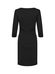 Kaffe Womens Black Kasara 3/4 Sleeve Slim Fit Dress - Image 7 of 15