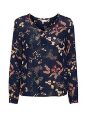 Kaffe Blue Kahelen Amber Long Sleeve Blouse - Image 5 of 6