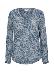 Kaffe Grey Geisa Long Sleeve Blouse - Image 5 of 6