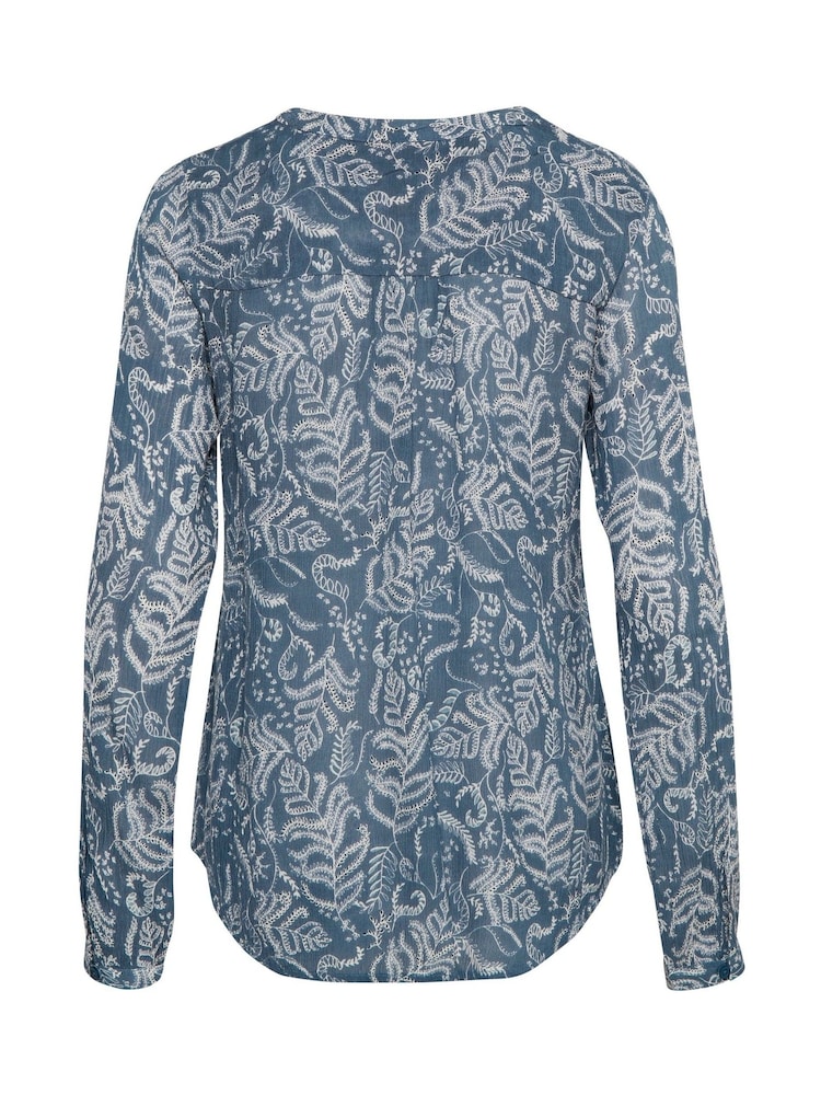 Kaffe Grey Geisa Long Sleeve Blouse - Image 6 of 6