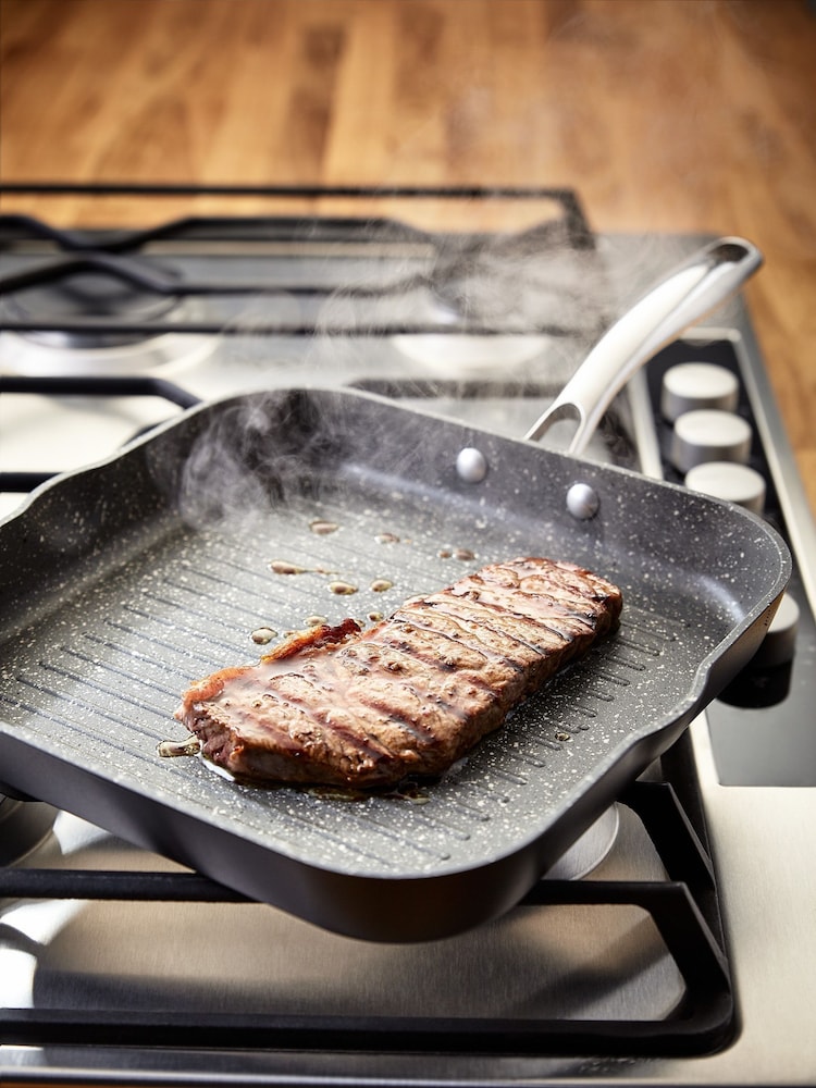 Stellar Silver Rocktanium Non Stick Grill Pan 26cm - Image 1 of 2