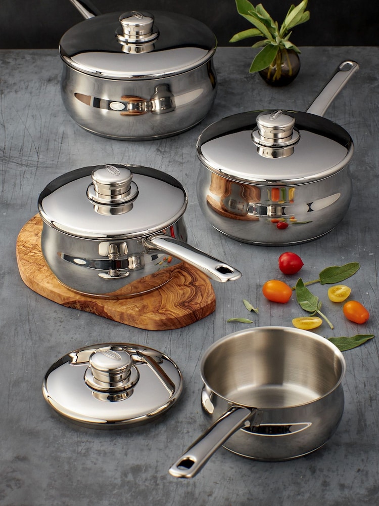 Stellar Silver 1000 4 Piece Saucepan Set - Image 1 of 1
