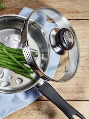 Judge 5 Piece Silver Vista Draining Saucepan Set - Image 4 of 4