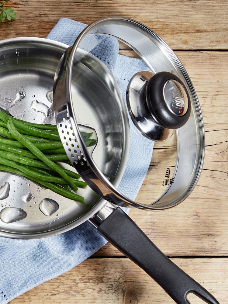 Judge 5 Piece Silver Vista Draining Saucepan Set - Image 4 of 4