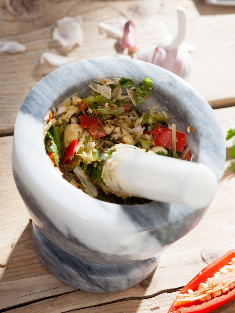 Giudice Marble White Pestle & Mortar - Immagine 1 di 3