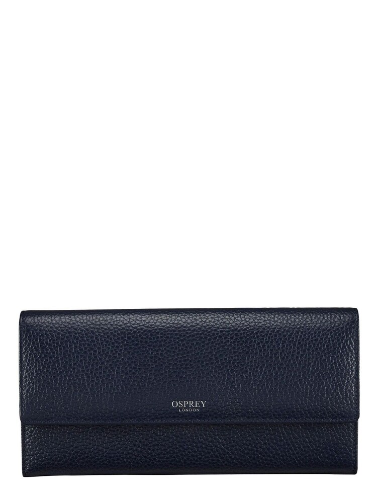 OSPREY LONDON Midnight Blue Grainy Hide Leather Daria Travel Organiser - Image 1 of 4 OSPREY LONDON Midnight Blue Grainy Hide Leather Daria Travel Organiser - Image 1 of 4