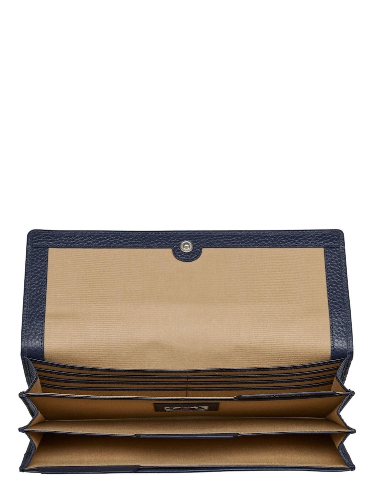 OSPREY LONDON Midnight Blue Grainy Hide Leather Daria Travel Organiser - Image 4 of 4