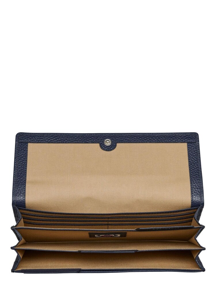 OSPREY LONDON Midnight Blue Grainy Hide Leather Daria Travel Organiser - Image 4 of 4 OSPREY LONDON Midnight Blue Grainy Hide Leather Daria Travel Organiser - Image 4 of 4