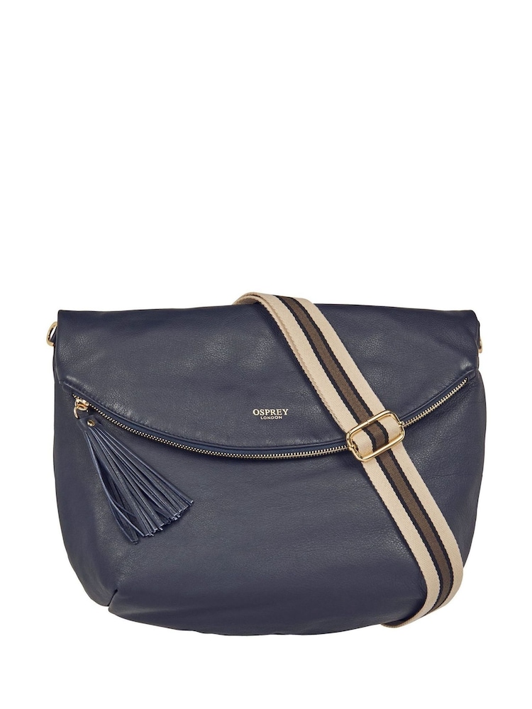 OSPREY LONDON Large Milano Italian Leather Convertible Cross-Body Bag - Image 2 of 6