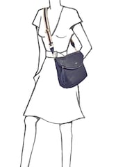 OSPREY LONDON Large Milano Italian Leather Convertible Cross-Body Bag - Image 6 of 6