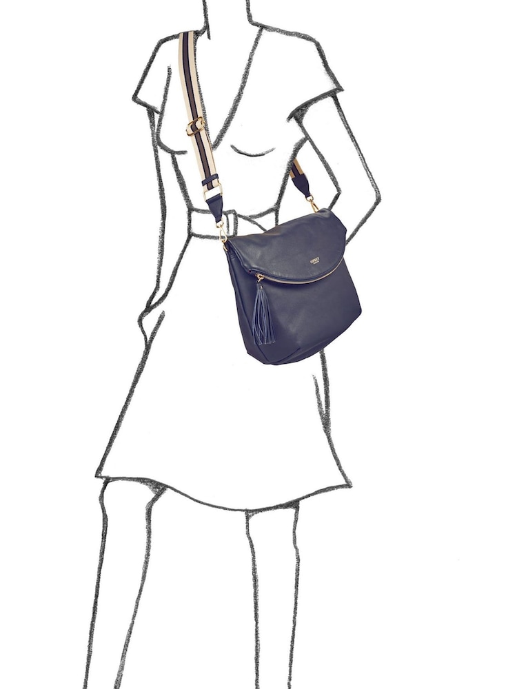 OSPREY LONDON Large Milano Italian Leather Convertible Cross-Body Bag - Image 6 of 6
