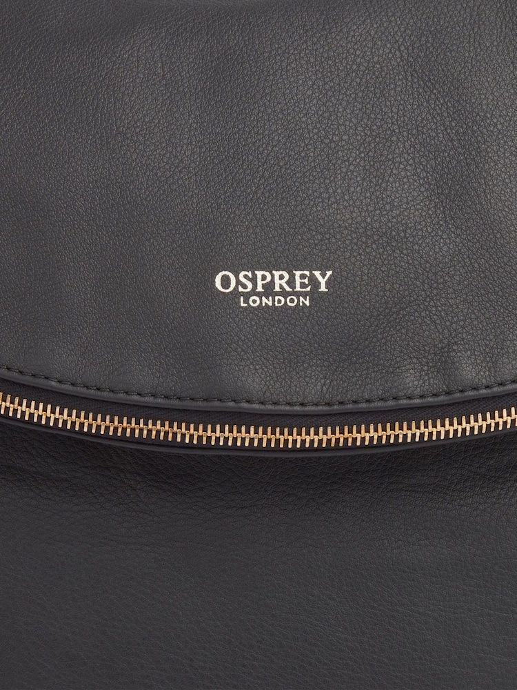 OSPREY LONDON Large Milano Italian Leather Convertible Cross-Body Bag - Image 8 of 9