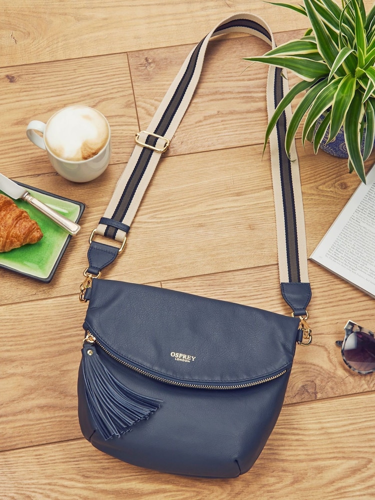 Sac bandoulière OSPREY LONDON pour femme en cuir de veau souple de Milan - Image 1 de 5