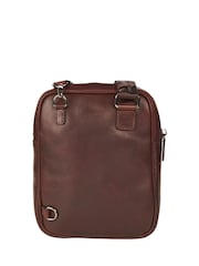 OSPREY LONDON Carter Saddle Leather Small Messenger Bag - Image 2 of 6
