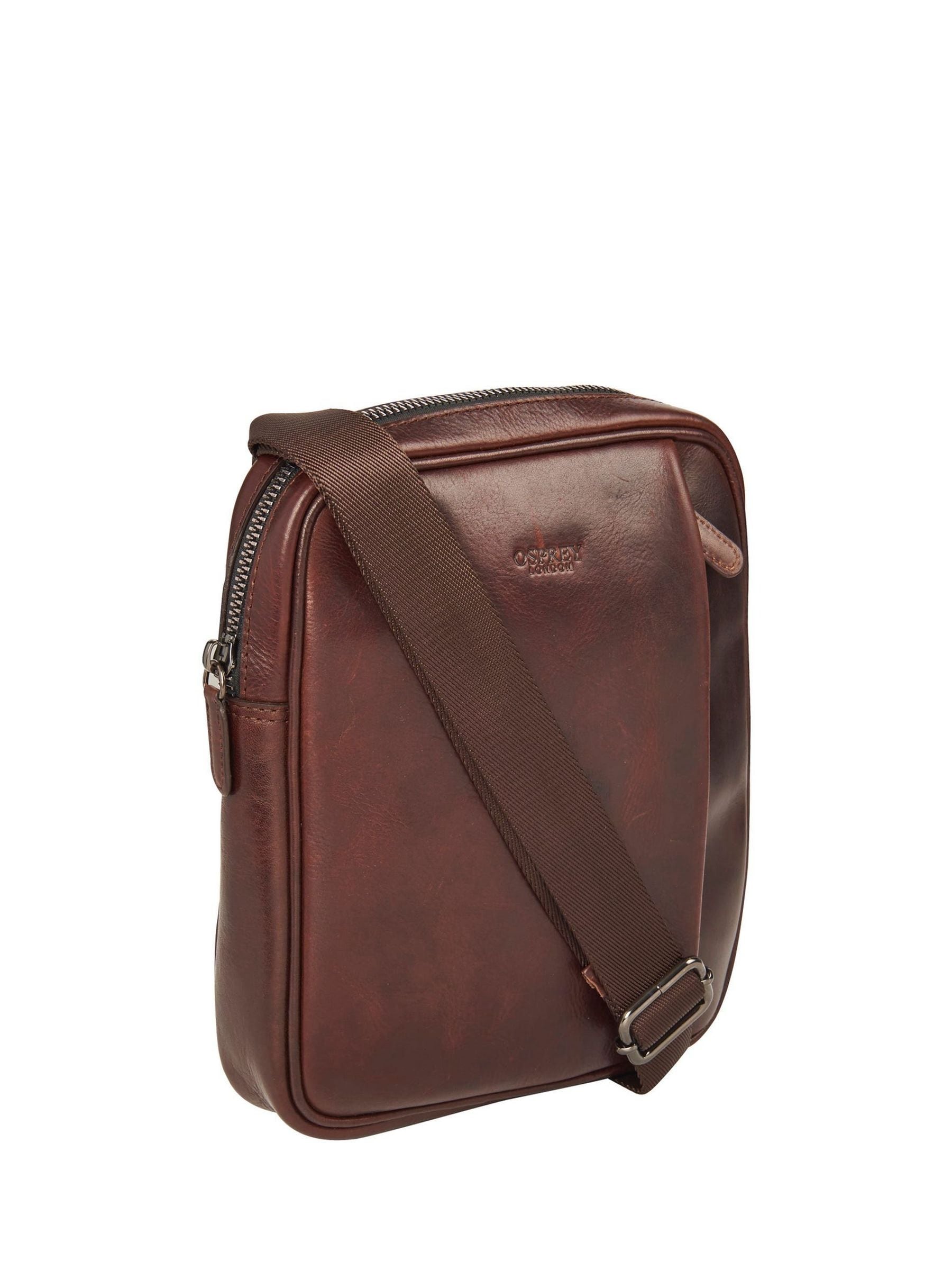 Buy OSPREY LONDON Carter Saddle Leather Small Messenger Bag from Next Luxembourg
