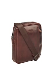 OSPREY LONDON Carter Saddle Leather Small Messenger Bag - Image 3 of 6