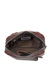 OSPREY LONDON Carter Saddle Leather Small Messenger Bag - Image 4 of 6