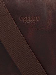 OSPREY LONDON Carter Saddle Leather Small Messenger Bag - Image 5 of 6