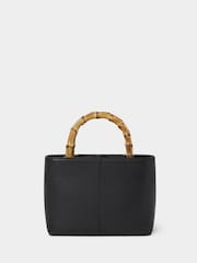 Black Nappa Leather Mini Clio Grab Bag - Image 2 of 5
