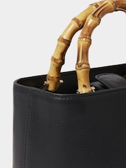 Black Nappa Leather Mini Clio Grab Bag - Image 5 of 5