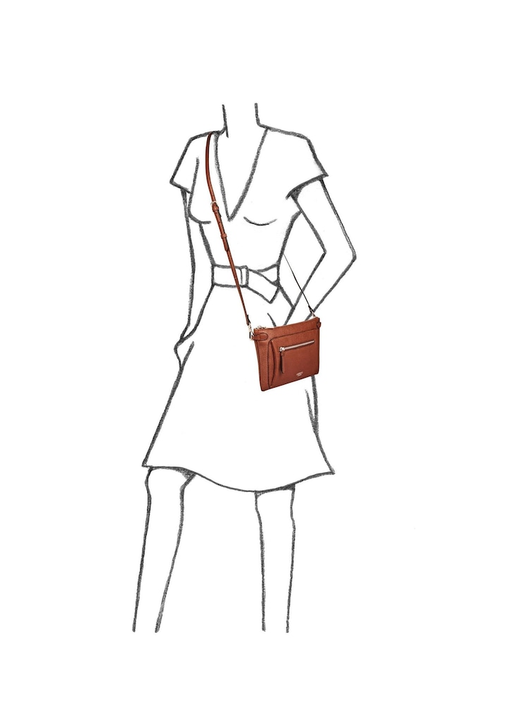 OSPREY LONDON The Ruby Leather Cross-Body Bag - Image 5 of 5 OSPREY LONDON The Ruby Leather Cross-Body Bag - Image 5 of 5