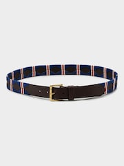 OSPREY LONDON Saddle Leather Mendoza Belt - Image 1 of 4