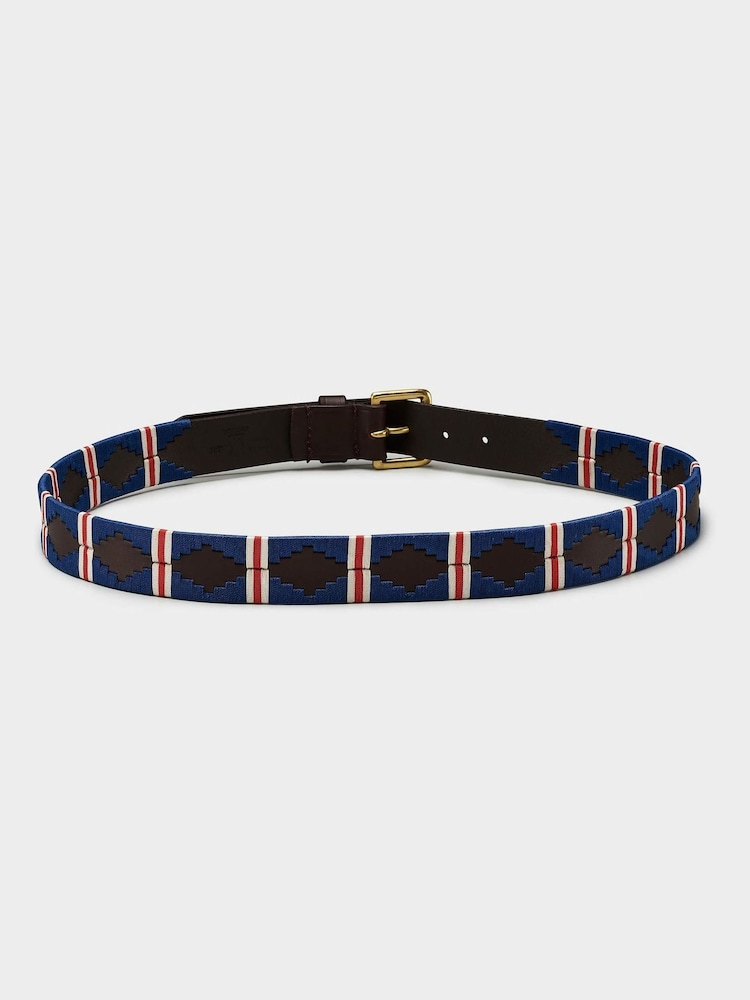 OSPREY LONDON Saddle Leather Mendoza Belt - Image 2 of 4