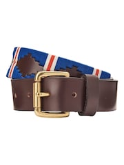 OSPREY LONDON Saddle Leather Mendoza Belt - Image 4 of 4