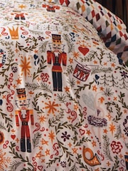 furn. Multicolour Nutcracker Christmas Reversible Duvet Cover and Pillowcase Set - Image 3 of 3