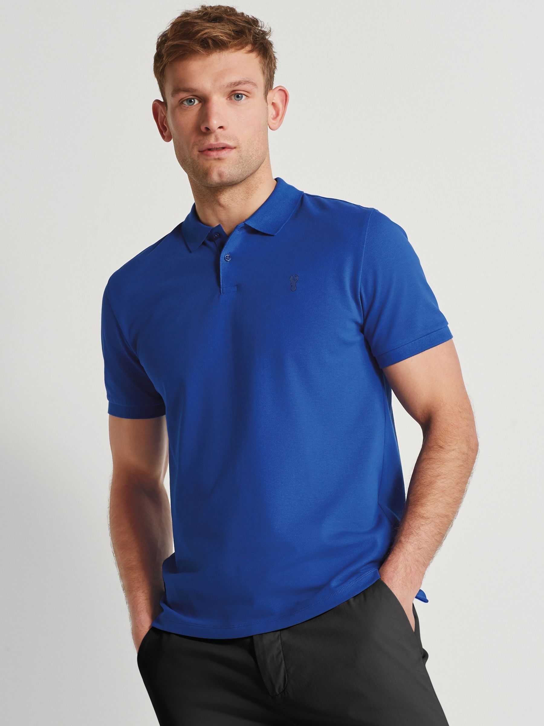 Cobalt blue polo shirt online