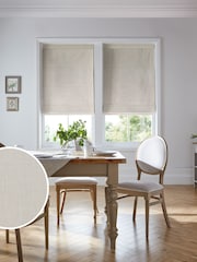 Laura Ashley Grey Easton Made To Measure Roman Blind - Image 1 of 6
