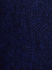 MOSS Blue Tailored Fit Herringbone Suit Waistcoat - Image 4 of 4