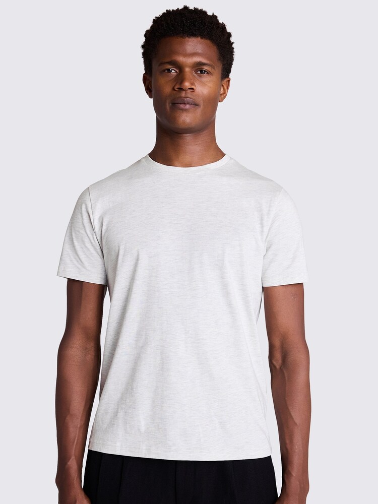 Camiseta MOSS Marl com gola redonda - Imagem 1 de 5