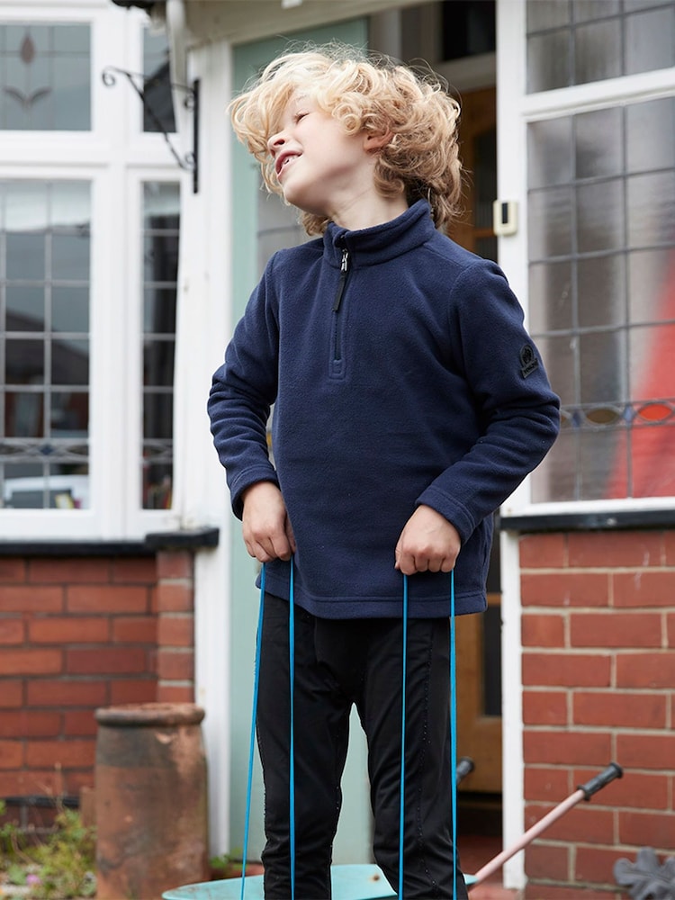 Tog 24 Blue Toffolo Zip Neck Fleece - Image 1 of 6