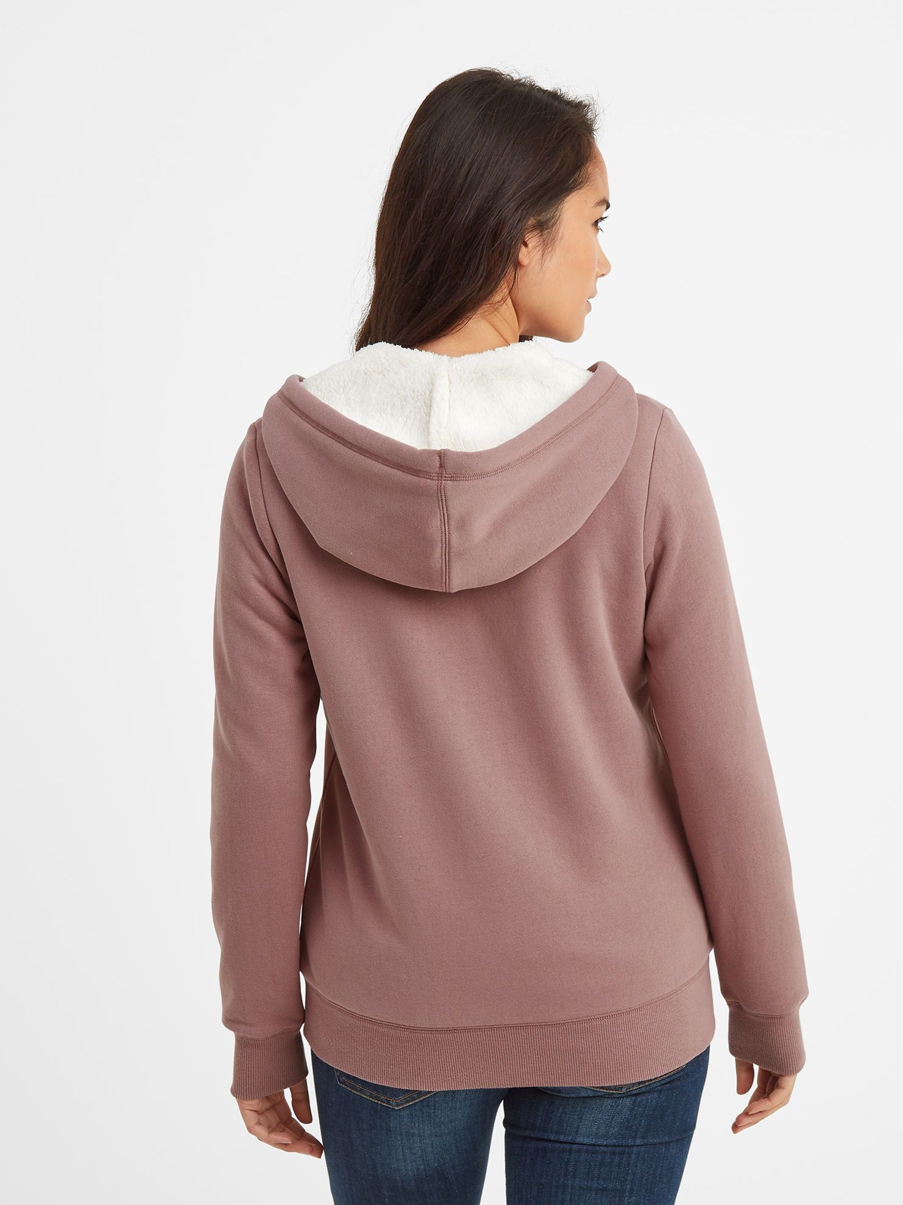 Sherpa hoodie women's clearance