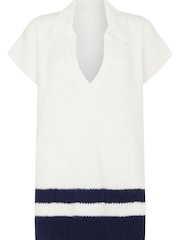 Crew Clothing Company Cream Tuscany Poncho - Image 4 of 4