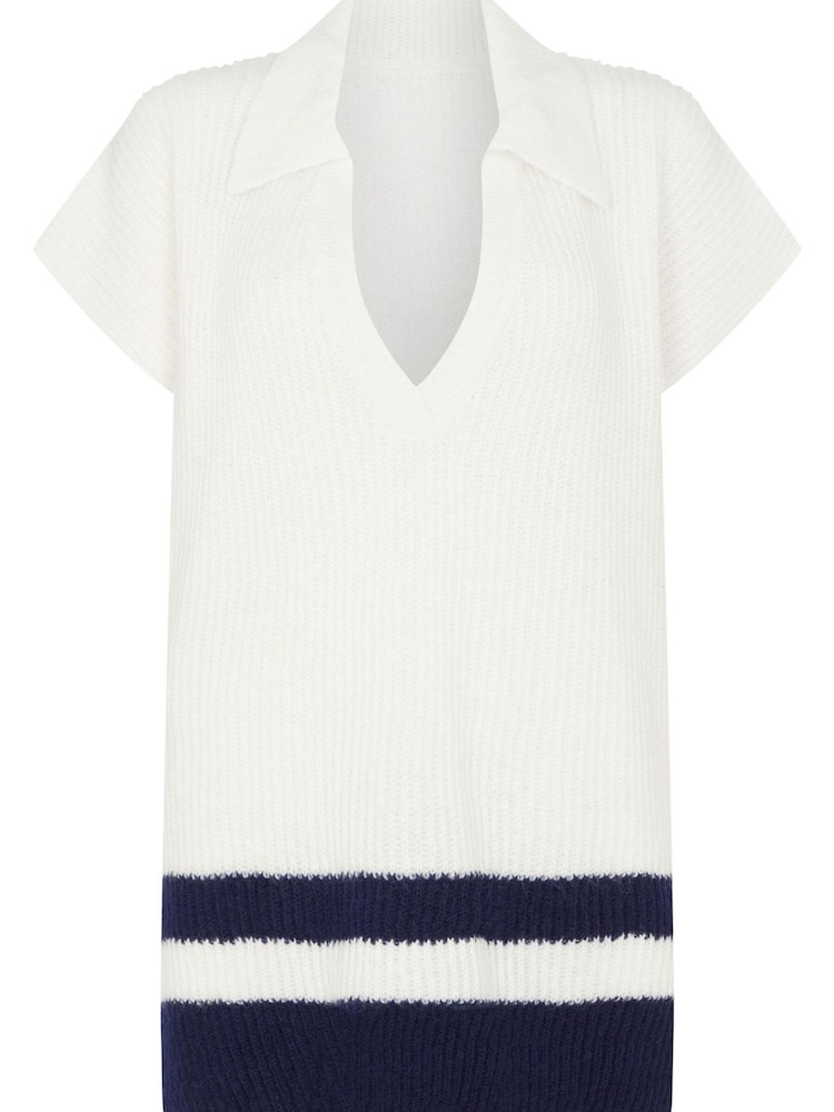 Crew Clothing Company Cream Tuscany Poncho - Image 4 of 4