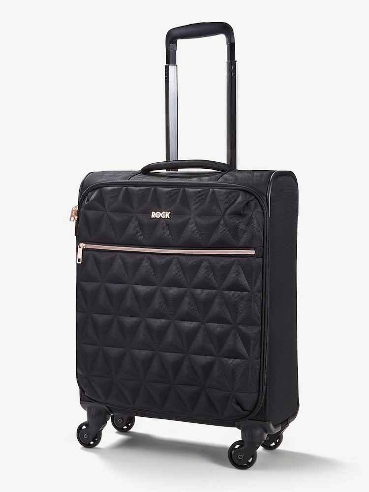 Черный - Чемодан для ручной клади Rock Luggage Jewel - Изображение 1 из 6