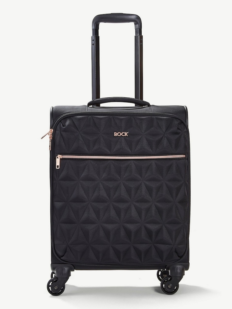 Черный - Чемодан для ручной клади Rock Luggage Jewel - Изображение 2 из 6