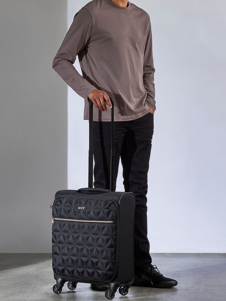 Черный - Чемодан для ручной клади Rock Luggage Jewel - Изображение 6 из 6