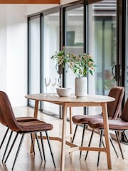 Gallery Home Natural York Oval Six Seater Dining Table - Image 1 of 3