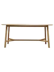 Gallery Home Natural York Oval Six Seater Dining Table - Image 3 of 3